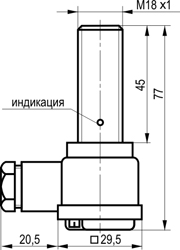 Габариты OS AT45A-32P-16-LZ